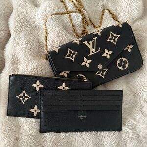Louis Vuitton Black and Tan Women's Bag Collection